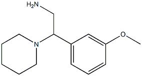 2-(3-methoxyphenyl)-2-piperidin-1-ylethanamine Struktur