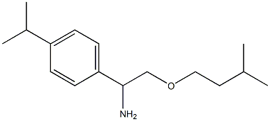 2-(3-methylbutoxy)-1-[4-(propan-2-yl)phenyl]ethan-1-amine Struktur