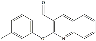 2-(3-methylphenoxy)quinoline-3-carbaldehyde Struktur