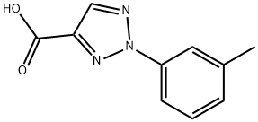 2-(3-methylphenyl)-2H-1,2,3-triazole-4-carboxylic acid Struktur