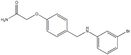 2-(4-{[(3-bromophenyl)amino]methyl}phenoxy)acetamide Struktur