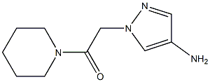 2-(4-amino-1H-pyrazol-1-yl)-1-(piperidin-1-yl)ethan-1-one Struktur