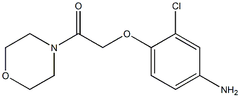 2-(4-amino-2-chlorophenoxy)-1-(morpholin-4-yl)ethan-1-one Struktur