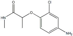 2-(4-amino-2-chlorophenoxy)-N-methylpropanamide Struktur