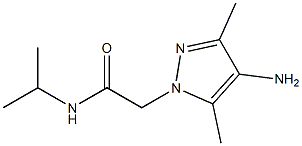 2-(4-amino-3,5-dimethyl-1H-pyrazol-1-yl)-N-(propan-2-yl)acetamide Struktur