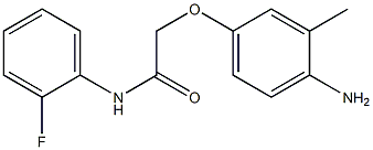 2-(4-amino-3-methylphenoxy)-N-(2-fluorophenyl)acetamide Struktur