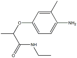 2-(4-amino-3-methylphenoxy)-N-ethylpropanamide Struktur