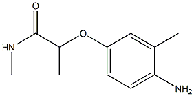 2-(4-amino-3-methylphenoxy)-N-methylpropanamide Struktur