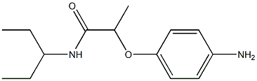 2-(4-aminophenoxy)-N-(pentan-3-yl)propanamide Struktur