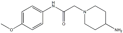 2-(4-aminopiperidin-1-yl)-N-(4-methoxyphenyl)acetamide Struktur