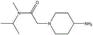 2-(4-aminopiperidin-1-yl)-N-methyl-N-(propan-2-yl)acetamide Struktur