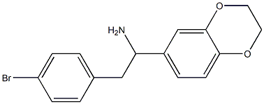 2-(4-bromophenyl)-1-(2,3-dihydro-1,4-benzodioxin-6-yl)ethan-1-amine Struktur