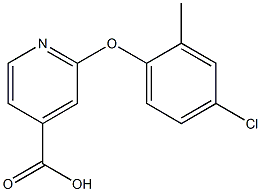 2-(4-chloro-2-methylphenoxy)pyridine-4-carboxylic acid Struktur