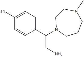 2-(4-chlorophenyl)-2-(4-methyl-1,4-diazepan-1-yl)ethan-1-amine Struktur