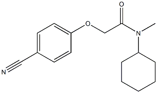 2-(4-cyanophenoxy)-N-cyclohexyl-N-methylacetamide Struktur