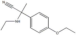 2-(4-ethoxyphenyl)-2-(ethylamino)propanenitrile Struktur