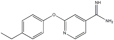 2-(4-ethylphenoxy)pyridine-4-carboximidamide Struktur