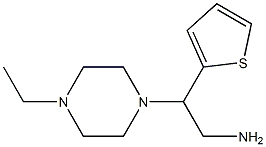 2-(4-ethylpiperazin-1-yl)-2-thien-2-ylethanamine Struktur