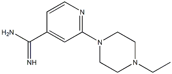 2-(4-ethylpiperazin-1-yl)pyridine-4-carboximidamide Struktur