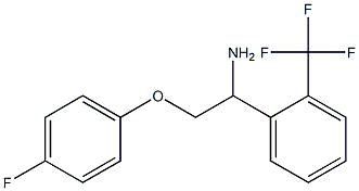 2-(4-fluorophenoxy)-1-[2-(trifluoromethyl)phenyl]ethanamine Struktur