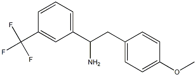 2-(4-methoxyphenyl)-1-[3-(trifluoromethyl)phenyl]ethan-1-amine Struktur