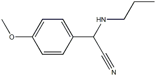 2-(4-methoxyphenyl)-2-(propylamino)acetonitrile Struktur