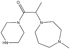 2-(4-methyl-1,4-diazepan-1-yl)-1-(piperazin-1-yl)propan-1-one Struktur