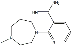 2-(4-methyl-1,4-diazepan-1-yl)pyridine-3-carboximidamide Struktur