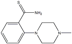 2-(4-methylpiperazin-1-yl)benzene-1-carbothioamide Struktur