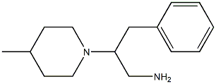 2-(4-methylpiperidin-1-yl)-3-phenylpropan-1-amine Struktur