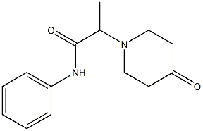 2-(4-oxopiperidin-1-yl)-N-phenylpropanamide Struktur