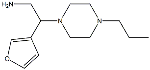 2-(4-propylpiperazin-1-yl)-2-tetrahydrofuran-3-ylethanamine Struktur