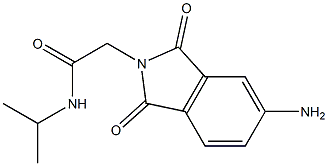 2-(5-amino-1,3-dioxo-2,3-dihydro-1H-isoindol-2-yl)-N-(propan-2-yl)acetamide Struktur