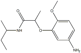 2-(5-amino-2-methoxyphenoxy)-N-(butan-2-yl)propanamide Struktur