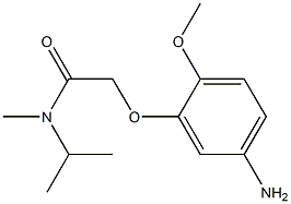 2-(5-amino-2-methoxyphenoxy)-N-methyl-N-(propan-2-yl)acetamide Struktur