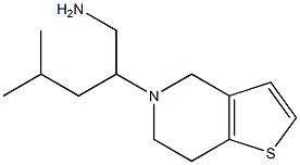 2-(6,7-dihydrothieno[3,2-c]pyridin-5(4H)-yl)-4-methylpentan-1-amine Struktur