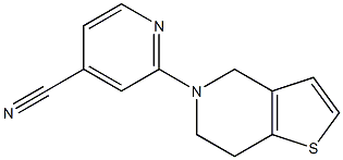 2-(6,7-dihydrothieno[3,2-c]pyridin-5(4H)-yl)isonicotinonitrile Struktur