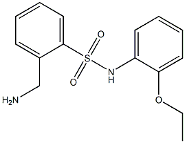 2-(aminomethyl)-N-(2-ethoxyphenyl)benzene-1-sulfonamide Struktur