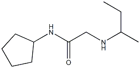 2-(butan-2-ylamino)-N-cyclopentylacetamide Struktur