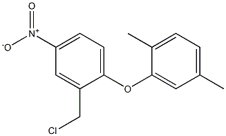 2-(chloromethyl)-1-(2,5-dimethylphenoxy)-4-nitrobenzene Struktur