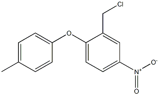 2-(chloromethyl)-1-(4-methylphenoxy)-4-nitrobenzene Struktur