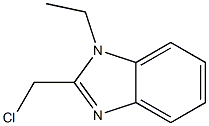 2-(chloromethyl)-1-ethyl-1H-1,3-benzodiazole Struktur