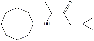 2-(cyclooctylamino)-N-cyclopropylpropanamide Struktur