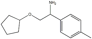 2-(cyclopentyloxy)-1-(4-methylphenyl)ethanamine Struktur