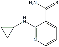 2-(cyclopropylamino)pyridine-3-carbothioamide Struktur