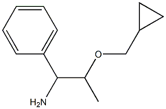 2-(cyclopropylmethoxy)-1-phenylpropan-1-amine Struktur