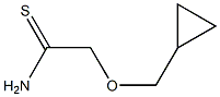 2-(cyclopropylmethoxy)ethanethioamide Struktur