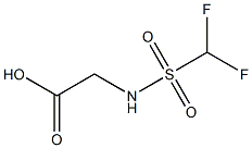 2-(difluoromethane)sulfonamidoacetic acid Struktur