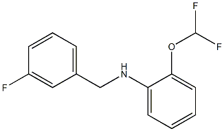 2-(difluoromethoxy)-N-[(3-fluorophenyl)methyl]aniline Struktur