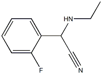 2-(ethylamino)-2-(2-fluorophenyl)acetonitrile Struktur